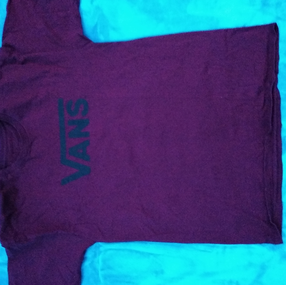 Vans shirt, large men, burgendy